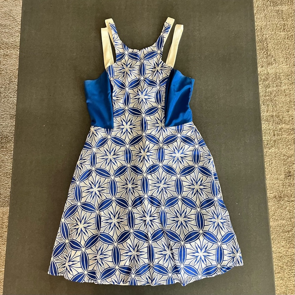 Blue and White Lace Sundress